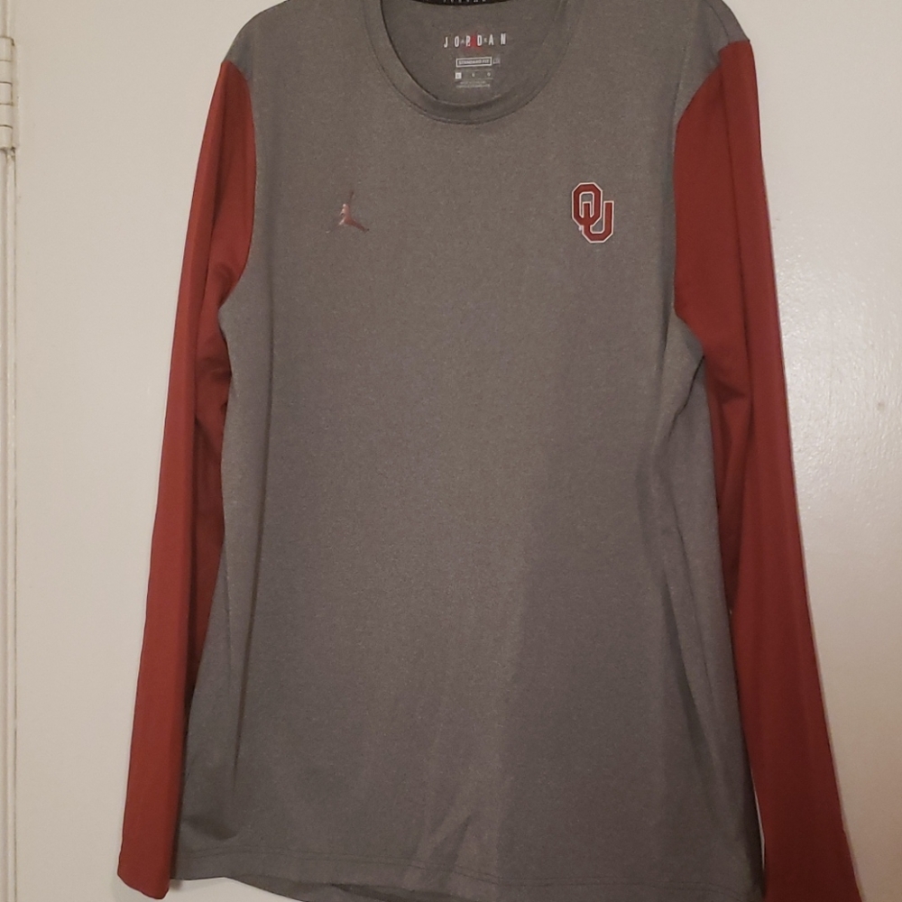 Jordan Men's Oklahoma Sooners Grey Dri-FIT